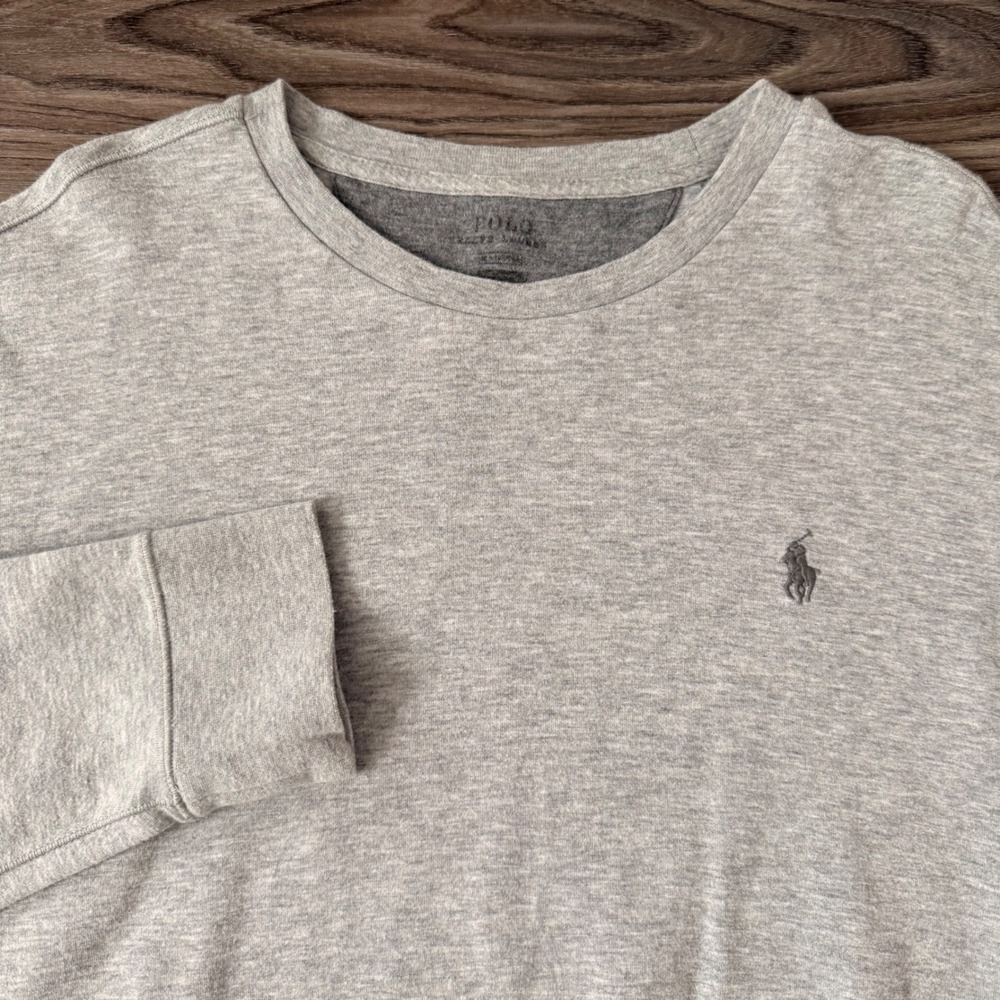 Polo by Ralph Lauren Heather Gray Crewneck Sweatshirt with Logo
